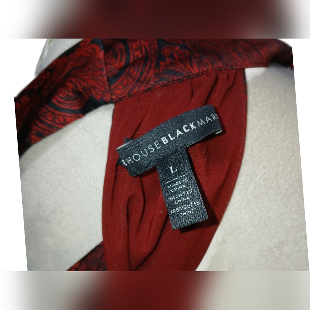Paisley Ombre Halter Blouse  in Burgundy and Cream - Picture 8 of 10